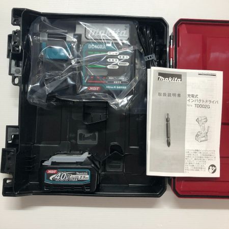  MAKITA マキタ 電動工具 インパクトドライバー　40V TD002GRDXO オリーブ