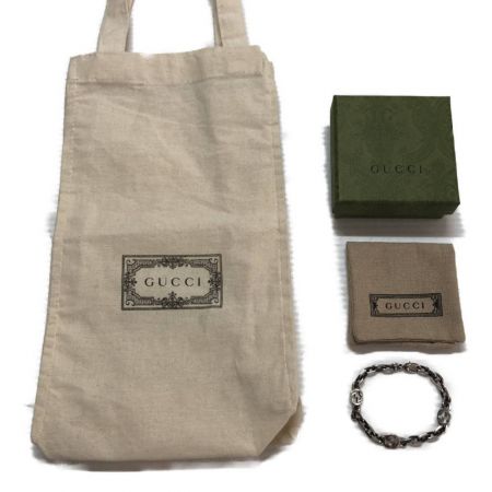  GUCCI グッチ インターロッキングG　ブレスレット　シルバー