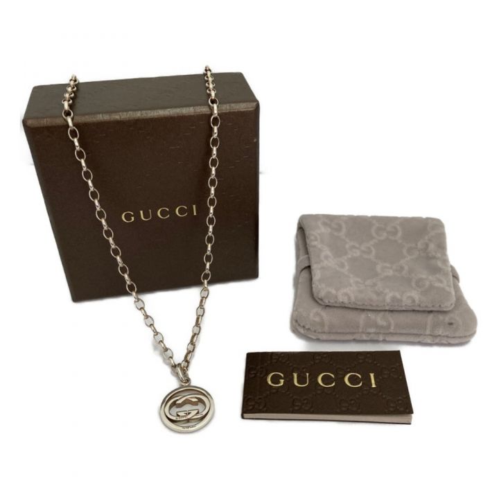 GUCCI グッチ ラウンドダブルGネックレス シルバー 147749｜中古 