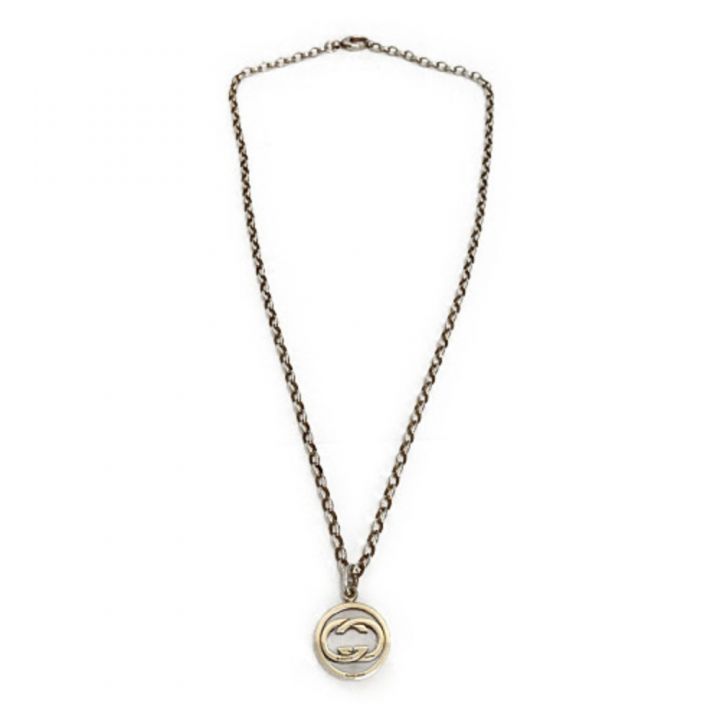 GUCCI グッチ ラウンドダブルGネックレス シルバー 147749｜中古 