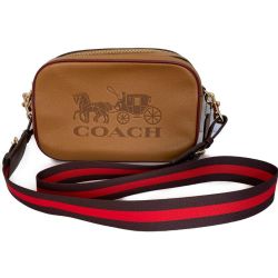 □□ COACH コーチ ショルダーバッグ レディース レザー 馬車ロゴ　ホースアンドキャリッジ F72704 ベージュ Aランク
