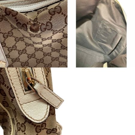  GUCCI グッチ GGキャンバス　ミニボストン　ボストンバッグ　キャンバス×レザー 154180 214397