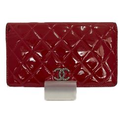 □□ CHANEL シャネル マトラッセ　二つ折り長財布 20087691 Cランク
