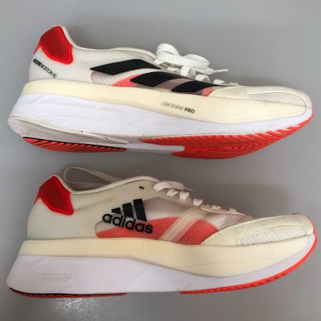  adidas アディダス アディゼロ ボストン10 ランニングシューズ 23cm FY4080 ホワイト系