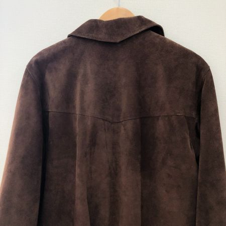  FREEDOM メンズ衣料 シャツ ピッグレザープルオーバーシャツ サイズ40 ブラウン