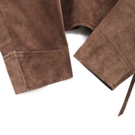  FREEDOM メンズ衣料 シャツ ピッグレザープルオーバーシャツ サイズ40 ブラウン