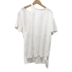 □□ Brown&Street レディース衣料 カットソー ショルダースリットワッフルトップス SIZE Free  BS2120284 ホワイト Aランク