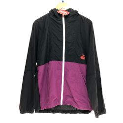 □□ CHUMS チャムス キャンプフィールドフーディ ナイロンジャケット Ｌサイズ CH04-1148 ブラック×パープル Aランク
