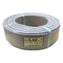 □□ 弥坂電線 工具 電材 VVFケーブル 100m 16.5kg VVF3×2.0 Sランク