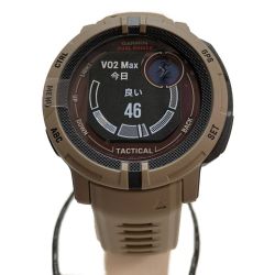 □□ GARMIN ソーラー充電機能搭載 タフネスGPSウォッチ INSTINCT 2 DUAL POWER Sランク