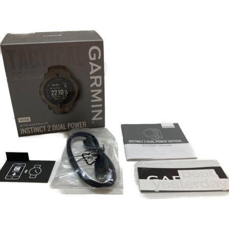 GARMIN ソーラー充電機能搭載 タフネスGPSウォッチ INSTINCT 2 DUAL POWER