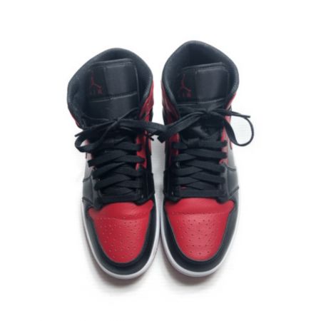  NIKE ナイキ 靴 スニーカー ハイカットスニーカー  Air Jordan 1 Mid ""Bred"" SIZE 27.5cm 554724-074 レッド×ブラック
