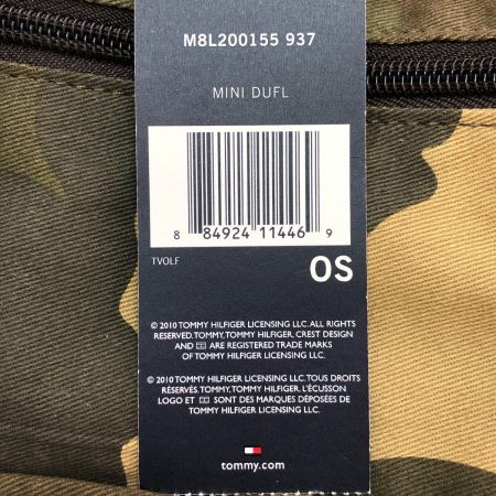  TOMMY HILFIGER トミーヒルフィガー ミニボストンバッグ/ショルダー M8L200155 937 カーキ