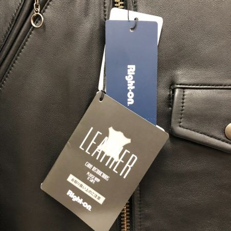  BACK NUMBER(Right-on) メンズ衣料 ジャケット リアルレザーダブルライダースジャケット SIZE M BN-4116006 ブラック