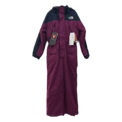□□ THE NORTH FACE ザノースフェイス キッズ衣料　冬　スノーワンピース120cm　 NSJ60908 パープル×ネイビー Sランク