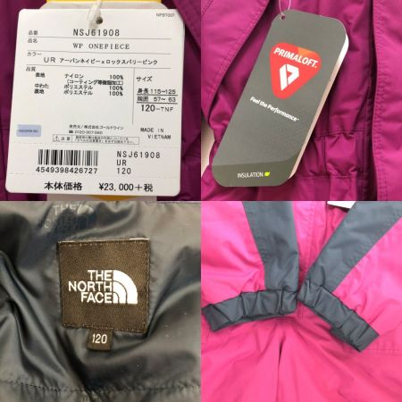  THE NORTH FACE ザノースフェイス キッズ衣料　冬　スノーワンピース120cm　 NSJ60908 パープル×ネイビー