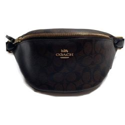 □□ COACH コーチ ボディバッグ バッグ  F48740 ダークブラウン Aランク