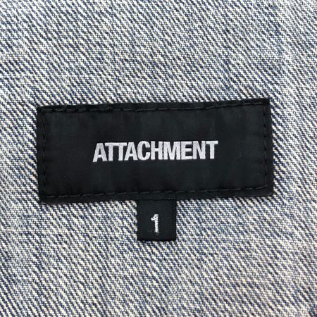  ATTACHMENT アタッチメント ピュアINDセルヴィッチGジャン デニムジャケット SIZE 1 AB61-230 ブルー