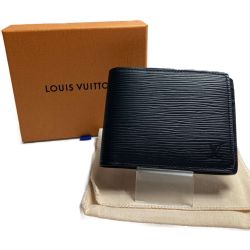 □□ LOUIS VUITTON ルイヴィトン エピ　ポルトフォイユ・ミュルティプル  M60662 ノワール Aランク