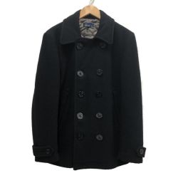 □□ FRED PERRY フレッドペリ メンズ コート 撥水メルトンPコート SIZE M F2281 ブラック Bランク