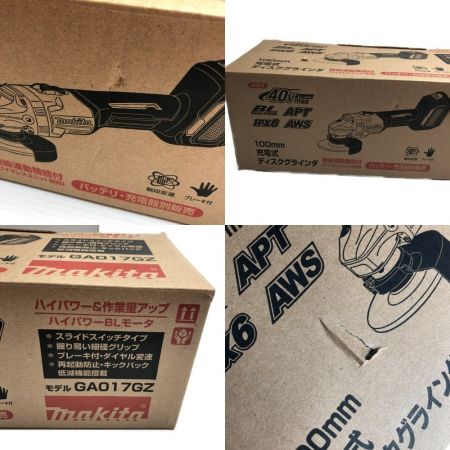  MAKITA マキタ 工具 電動工具 ディスクグラインダー  コードレス式 GA017GZ グリーン