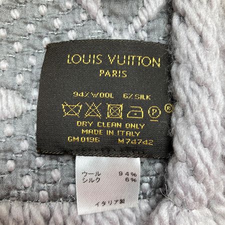  LOUIS VUITTON ルイヴィトン エシャルプ・ロゴマニア　モノグラム M74742 グレー