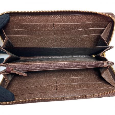  GUCCI グッチ ラウンドジップ 長財布 GGスプリームキャンバス 523154