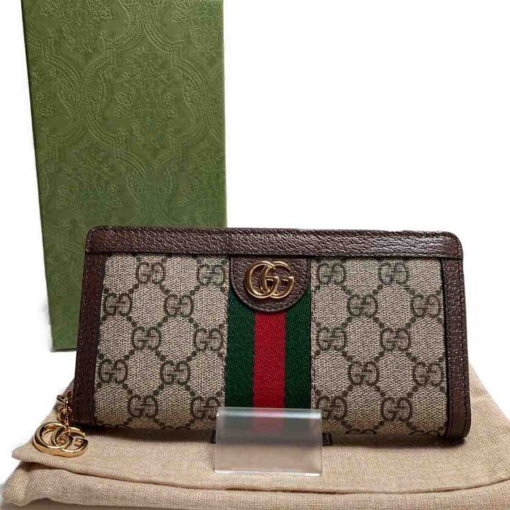 GUCCI グッチ ラウンドジップ 長財布 GGスプリームキャンバス 523154｜中古｜なんでもリサイクルビッグバン