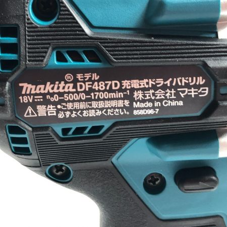  MAKITA マキタ 工具 電動工具 ドライバドリル 18v DF487DRGX ブルー