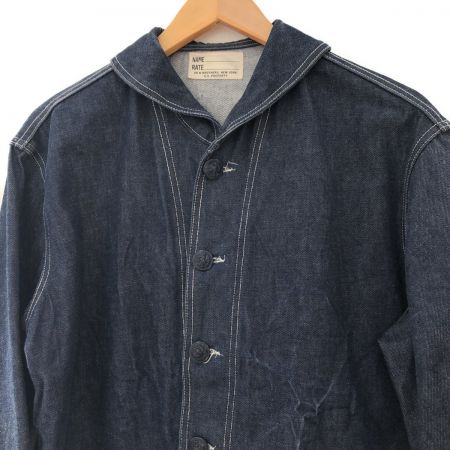 68&BROTHERS. NEW YORK メンズ衣料 ジャケット ショールカラーカバーオール SIZE M インディゴ Bランク