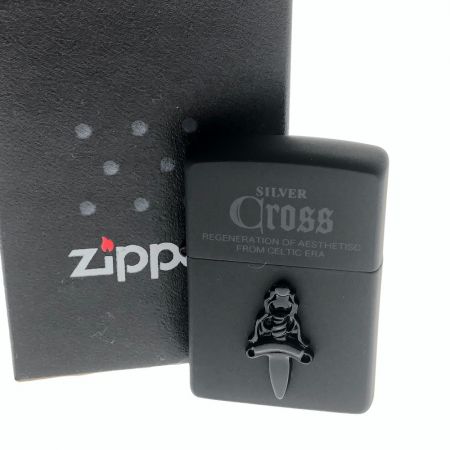   雑貨 ライター ZIPPO　ジッポ ブラッククロス CRS-BK