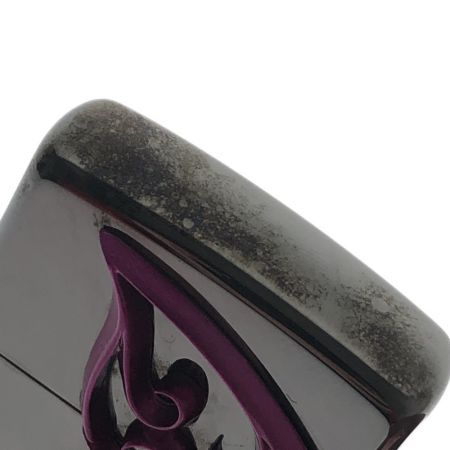   雑貨 ライター ZIPPO 3面蝶メタル BK×PU