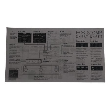 LINE6 ラインシックス 楽器 エフェクター マルチエフェクター HX STOMP