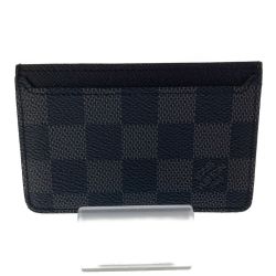 □□ LOUIS VUITTON ルイヴィトン ダミエ・グラフィット ネオ・ポルト カルト N62666 ブラック Aランク