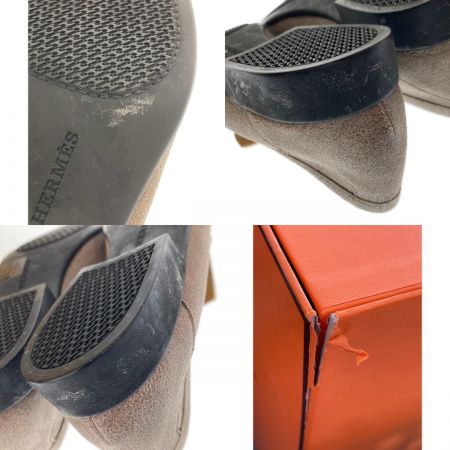  HERMES エルメス 靴　ローファー　サイズ41 グレー
