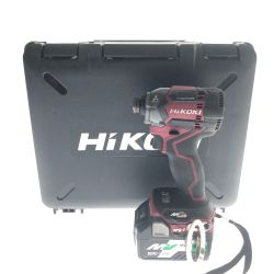 □□ HiKOKI ハイコーキ 工具 電動工具 インパクトドライバー　充電器・バッテリー2個・ケース付 18v　 WH36DC Bランク