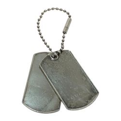 □□ GUCCI グッチ ペンダントトップ ドッグタグプレート 本体のみ シルバー Cランク