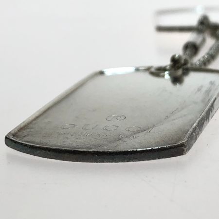  GUCCI グッチ ペンダントトップ ドッグタグプレート 本体のみ シルバー