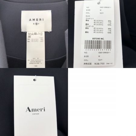  AMERI レディース セットアップ SIZE M タグ付 ネイビー