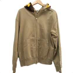 □□ A BATHING APE アベイシングエイプ メンズ衣料 パーカー TIGER FULL ZIP HOODIE  SIZE M ベージュ Bランク