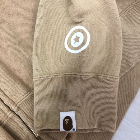  A BATHING APE アベイシングエイプ メンズ衣料 パーカー TIGER FULL ZIP HOODIE  SIZE M ベージュ