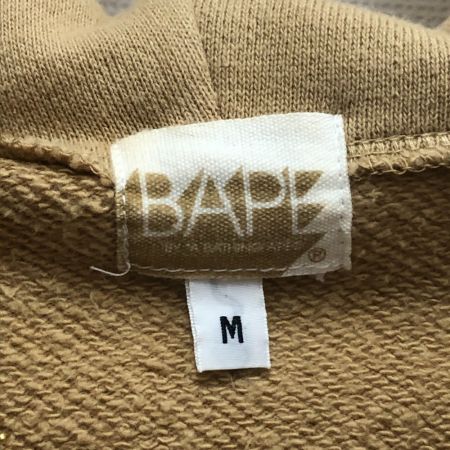  A BATHING APE アベイシングエイプ メンズ衣料 パーカー TIGER FULL ZIP HOODIE  SIZE M ベージュ