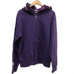 □□ A BATHING APE アベイシングエイプ メンズ衣料 パーカー シャークパーカー  SIZE M パープル Bランク