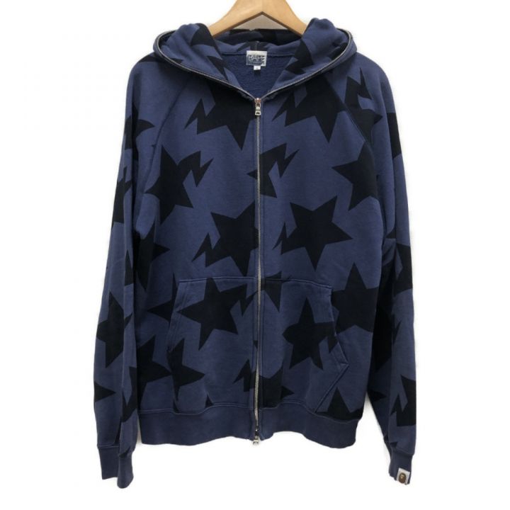 A BATHING APE アベイシングエイプ メンズ衣料 パーカー スターパーカー SIZE M ネイビー｜中古｜なんでもリサイクルビッグバン