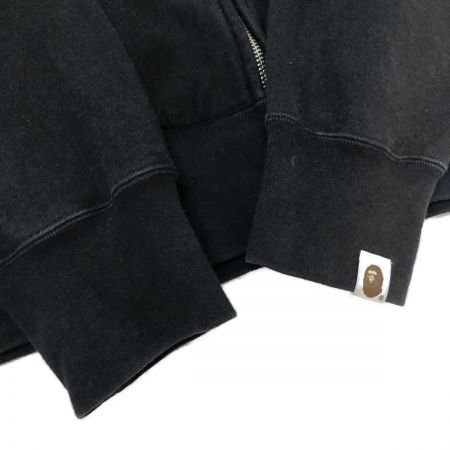  A BATHING APE アベイシングエイプ メンズ パーカー ジップパーカー BABY MILO SIZE M ブラック