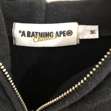  A BATHING APE アベイシングエイプ メンズ パーカー ジップパーカー BABY MILO SIZE M ブラック
