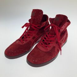 □□ Onitsuka Tiger オニツカタイガー コート ヒイナ スニーカー 24cm THL368 レッド Bランク