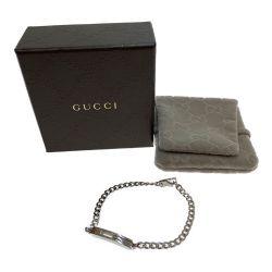 □□ GUCCI グッチ ブレスレット Gロゴ 喜平チェーン シルバー925 Bランク