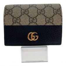 中古】 GUCCI グッチ GGマーモント パイソン 2つ折り財布 523155