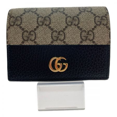 中古】 GUCCI グッチ カードケース ウォレット 658610 GGマーモント B